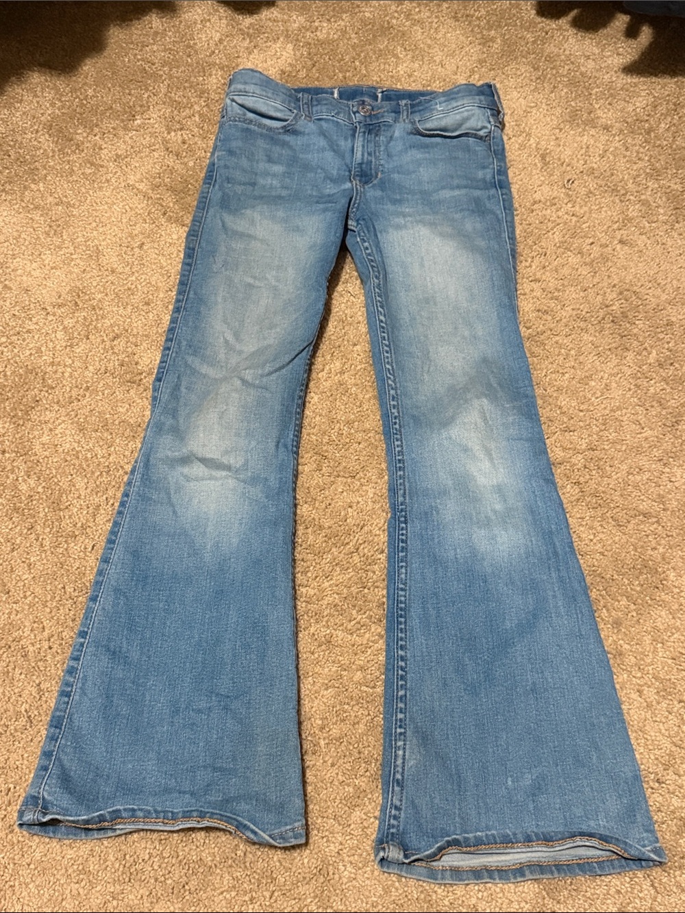 Abercrombie kids/girls denim flare jeans size 9/10